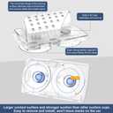 EZ Pass Holder for Windshield Ezpass Holder with Strong Suction Cups Toll Pass Transponder E ZPass Holder Transparent Colour