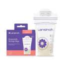 Lansinoh Breastmilk Storage Bags, 100 Count, Baby Essentials, Fast Freeze & Thaw Breast Milk Bags for Baby Bottle Feeding, Strength & Stretch, 6 Ounce