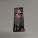 MAXPOWER 9PCS Long Arm Ball End Hex Key Wrench Set, Industrial Grade Allen Wrenches, Made with Heat-Treated CR-V Steel, Chrome Finish, Includes Hinged Case, SAE Size 1/16 Inch - 3/8 Inch