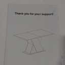 LITTLE TREE 55-Inch Dining Table for 6, Wooden Rectangle Kitchen Table, Large Dining Room Tables, Industrial Dinner Table with Heavy Duty Pedestal, Rustic Brown