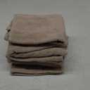 BOUTIQUO Ultra Soft Cotton 6 -Piece Hand Towel Set 16x24 Inch, Ideal for use in Bathroom, Kitchen, Gym, Spa & General Cleaning, Compact & Lightweight Multi Purpose Hand Towels - Tan