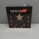 Christmas Tree Topper Star Lighted with 6 Projection Modes,Christmas Star Tree Topper Projector Built-in LED Rotating Lights,3D Glitter Dynamic Projector Party Christmas Decorations (Gold)