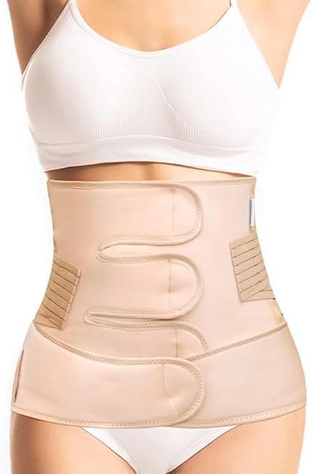 2-in-1 Postpartum Belly Band- C Section Recovery Must Haves Abdominal Binder for Women - Post Surgery Belly Binder Wrap and Waist Support, Belly Binder for Postpartum Support- Large to XXL