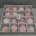 16PCS Shatterproof Christmas Ball Ornaments Set, Hand-Painted Holiday Decor with Assorted Sizes & Designs for Christmas Tree Thanksgiving Party Decoration, Red-White