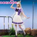 KIRA KIRA Anime Game Cosplay Costume Doki-R Purple Uniform School Dress Halloween Costume Plus Size