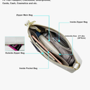 Small Crossbody Clutch Purses Bags for Women Wristlet Wallet Vegan Shoulder Handbags Guitar Strap + Leather Strap