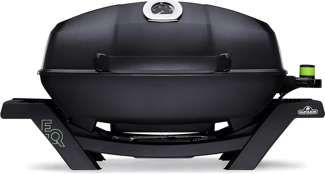 Napoleon TravelQ PRO285E Portable Electric Grill, Black, Tailgating, Camping, and Small Outdoor Spaces