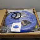 ZELUS Balance Ball Trainer with Resistance Bands and Foot Pump, Inflatable Yoga Ball for Home Gym Workouts, 23 Inch Exercise Half Ball for Balance Training Core Strength Fitness More, 330lb Cap (Blue)