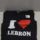 Red Heart I Love Lebron T-Shirt, M, Black