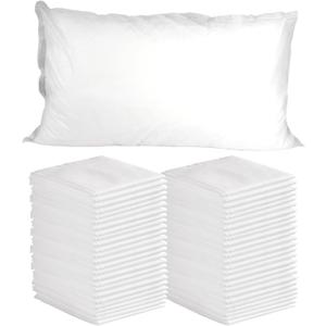 Disposable Pillowcases, 50PCS Disposable Pillow Case Covers, Soft Non-Woven Fabric Disposable Pillow Cases for Medical, Hospital, Hotels, SPA Tattoo Lash Pillow Covers, White, 21 in x 30 in, 21x30inch