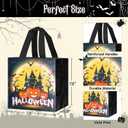 2 x Ranfashiong 6PCS Small Halloween Trick or Treat Bags for Kids with Handle, Reusable Non-Woven Tote Bags Party Favor