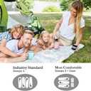 4 Person Easy Pop Up Tent, Automatic Setup, Waterproof, 2 Doors-Instant Family Tents for Camping, Hiking & Traveling, 9.5X6.6X52''