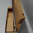 Ivilon Drapery Window Curtain Rod - End Cap Style Design 1 Inch Pole. 92.5"   Color Satin Nickel