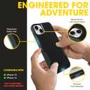 OtterBox iPhone 14 & iPhone 13 Commuter Series Case - Commuter Series Case -Thin, Dual-Layer, Pocket-Friendly, Port Cover - Black/Green