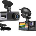 Dash Camera for Car Security Camera Dashcam Front and Rear Inside with WDR, Night Vision, G-Sensor Auto Lock, Loop Recording