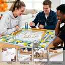 Cztulip Blue Lemon Floral Anti-Slip Noise-Reducing Mahjong Mat,31.5x31.5In
Cottagecore Botanical Garden Mahjong Mat for Table Board,Games Tile Game,Poker and Cards