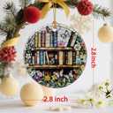 4 x Enchanting Book Christmas Ornaments: Christmas Tree Ornaments & Holiday Decor  Perfect Holiday Presents & Gift Ideas for Friends, Coworker, Family, Book Lover, and Literary Lover