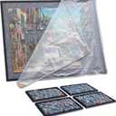 Puzzle Board with 4 Sorting Trays Dark Grey, 500-1000pcs With Tray
