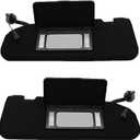 Pair Black Sun Visors Compatible with Corvette C6 2005-2013 23142243 23142245 Driver&Passenger