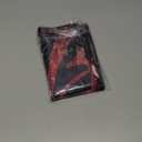 Avezano Red and Black Happy Birthday Banner for Men Women Red and Black Birthday Party Decorations Glitter Balloon Fireworks Sign Bday Photo Backdrop 70.8 x 43.3 Inch