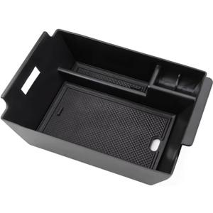 Fit for Mercedes Benz GLE W167 2020-2024, Center Console Organizer, Non-Slip Center Console Organizer Tray, Middle Console Organizer, ABS (Black)