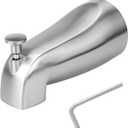 Slip Fit Tub Spout with Pull-Up Diverter Compatible with American Standard 8888026.002 Tub Spout, Bathroom Bathtub Faucet, Fits 1/2" Copper Water Tube(5/8" Diameter), 5/32" Hex Wrench (Brushed Nickel)