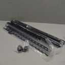 Closet Rods for Hanging Clothes, Adjustable Metal Closet Extender Hanging Rod, Space-Saving Closet Rod Extender Clothes Hanging Bar, Closet Poles for Hanging Clothes (Black, 31.5-47.2 IN)