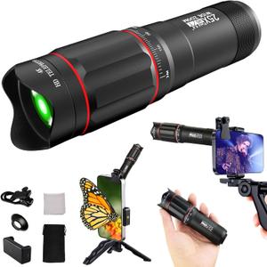 40X Monocular-Telescope Smartphone Monoculars for Adults High Definition for Music Concert,Wildlife Bird Watching Travel Camping Hiking