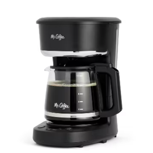 Mr. Coffee 12-Cup Programmable Coffee Maker Black: Drip Machine, Dishwasher-Safe, Electric, Paper Filter