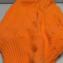 Queenmore XXL Dog Sweaters,Large Dog Sweater for Pitbull Doberman,Warm Turtleneck Knitted Big Pet Sweater for Male Femal Dogs,Extra Large Size Pet Winter Clothes (Orange,2XL)