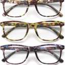 Reading Glasses For Women - 5 Pack Stylish Readers For Womens Men Spring Hinge Eyeglasses -Blue Light Blocking Protection Frame (1.75)