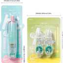 2 x Double-Sided Tape Roller, 0.24In16.4Ft, 360 Rotating Head, Refillable Core, Retractable Tape Dispenser for Scrapbooking and Crafts(Blue1 Main Body+ 4 Replacement Refills)