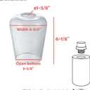 Aspen Creative 23655-60-2,Clear Wine Cup Glass Shade For Lighting Fixture.Size:4-3/4"D x 6-1/8"H,Center Hole:43mm. Set of 2.