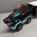Toddler Robot Dinosaur Truck Toys for Kids Boys Ages 3-5 5-7, Black Carrier Dinosaur Truck with 5 Pull Back Dino Cars, 3 4 5 6 7 Years Old Boys Girls Birthday