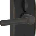 Schlage Touch Century Electronic Lock with Lever Handle, Touchscreen Keypad, Keyless Front Door Entry, Aged Bronze, FE695 CEN 716 BRW