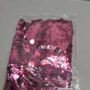 Zeflows Womens Sequin Square Neck Homecoming Dresses for Teens Sparkly Spaghetti Straps Backless Cocktail Mini Dresses, Hot Pink-M (Pink, M)