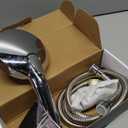 Filtered Shower Head with Handheld, High Pressure 10-Spd Detachable Chrome Showerhead with Stainless Hose, Water Softener Filter Beads for Hard Water - Remove Chlorine, Reduce Dry Itchy Skin (Silver)