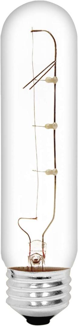 GE 45144 25-Watt Crystal Clear Tubular T10 1CD Light Bulb, 1 Count
