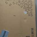 JSB 144-inch Extra Wide 30-inch Tall Dog gate with Door Walk Through, Freestanding Pet Gate for Halls, Stairs & Home, Pet Puppy Safety Dog Fence with 2PCS Support Feet (White)