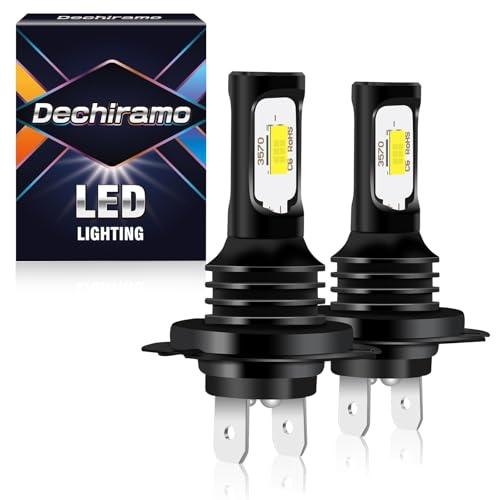 Dechiramo Compatible for Ram ProMaster 1500 2500 3500 High beam or Low beam(2014-2023),10000LM 6500K Cool White, H7 Hi/Lo Beam,Plug and Play,Turn signal bulbs.(Pack of 2)