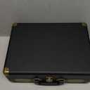 Vinyl Record Player 3-Speed Bluetooth Suitcase Portable Belt-Driven Record Player with Built-in Speakers RCA Line Out AUX in Headphone Jack Vintage Turntable (Black)