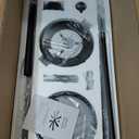 72 Inch Ceiling Fans with Lights, Ceiling Fans with Lights and Remote, Dimmable, Indoor/Outdoor Black Modern Ceiling Fan for Kitchen Living Room Patio, Shop Industrial, Dual Finish 8 Blades