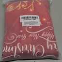 YOSTEV Christmas Kitchen Curtain, Red Xmas Sparkle Reindeer Velvet Curtain for Kitchen Window, Winter Window Treatment Rod Pocket Thermal Insulated Room Darkening Curtains, 26x30 Inch 2 Panels