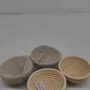Mini Bread Dough Proofing Basket & Liner (Set of 6, 5 inch), Sourdough Bread Bakery Bowls for Professional & Home Bakers