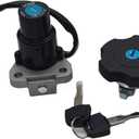 Ignition Switch Fuel Gas Tank Cap Cover Key Compatible for Yamaha XT600 TW200 XT225 DT200 DT200R