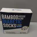Doctors Select Bamboo Viscose Blend Diabetic Socks 6-pair Crew Socks Multi Color