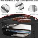Hiorucet Grill Parts for Broil King 5-Burner Baron 590, 9235-24, 9235-84, Baron 540, 9231-84, 4-Burner 9221-64, Baron 440, Baron 420, 3-Burner Baron 320, 9221-54, 9211-54, Heat Plates Burner Tubes