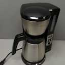 BLACK+DECKER 12 Cup Thermal Programmable Coffee Maker with Brew Strength and VORTEX Technology, Black/Steel, CM2046S