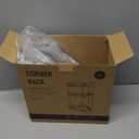 Aveniee Corner Bathroom Counter Organizer, Bathroom Countertop Shelf Makeup Storage, Clear Perfume Tray Holder (3 Tiers, White)