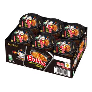 Samyang Buldak Spicy Hot Chicken Stir-Fried Cup Noodles (Pack of 6) BBD 01/11/2025